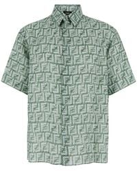 Fendi - Shirt With Ff Print - Lyst