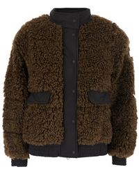 Save The Duck - 'Valery' Down Jacket With All-Over Eco-Fur - Lyst