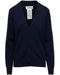Maison Margiela - Oversized Cardigan With Buttons - Lyst