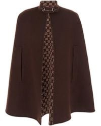 Gucci - Cappa Con Morsetto Iconico E Interno Con Motivo Gg All-Over - Lyst