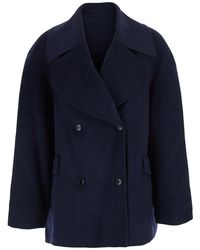 Loulou de Saison - Neil Double Breasted Jacket With Notched Collar And L - Lyst