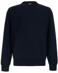 Emporio Armani - Crewneck Sweater Cotton Tops - Lyst