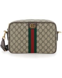 Gucci - Borsa A Tracolla 'Ophidia' Con Tracolla Regolabile E Placca Gg C - Lyst