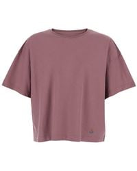 Vivienne Westwood - Crew Neck T-Shirt With Logo Detail On The Front - Lyst