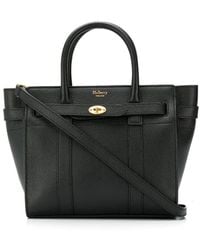Mulberry - Borsa a mano Bayswater mini in pelle nera - Lyst