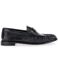 Saint Laurent - Le Loafer Leather Moccasin - Lyst