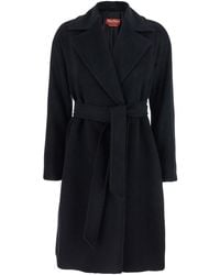 Max Mara - 'Dravenna' Flared Coat With Wide Notched Revers A - Lyst