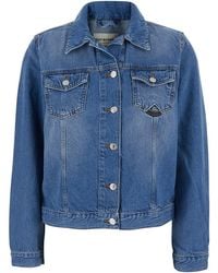 Roy Rogers - Jacket With Classic Collar And Logo Detail On The Fro - Lyst