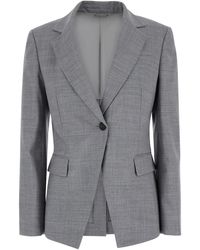 Brunello Cucinelli - Single-Breasted Jacket With Notched Revers - Lyst