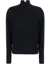 Pinko - Wool And Cashmere Sweater Tops - Lyst