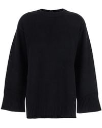 Loulou de Saison - Crew Neck Sweater With Knitted Design - Lyst