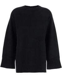 Loulou de Saison - Crew Neck Sweater With Knitted Design - Lyst