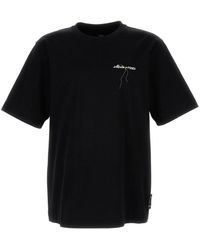 Fendi - T-Shirt Con Logo Ricamato - Lyst