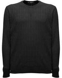 GAUDENZI - Long Sleeve T-Shirt With Ribbed Cotton And Color For Me - Lyst