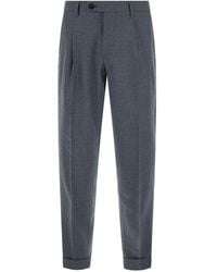 Michael Coal - Pants With Welt Pockets And Zip Closure - Lyst