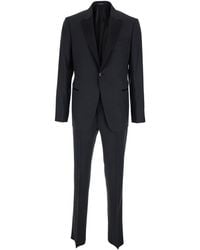 Emporio Armani - Suit With Peak Lapel, Satin - Lyst