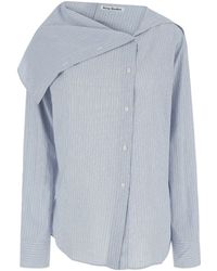 Acne Studios - Light- Striped Button Up Shirt - Lyst