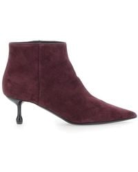 Le Plain - 50 Suede Bootie Ankle Boots With 50 Heel Wome - Lyst