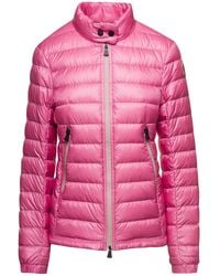 Moncler - 'Walibi' Down Jacket With Logo Patch - Lyst