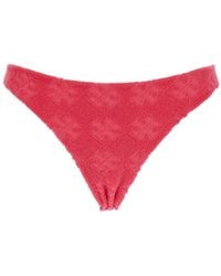 Tory Burch - Bikini Bottoms With Logo Embroidery - Lyst