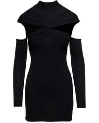 Coperni - Mini Dress With Mock Neck And Twisted Cut-Out - Lyst