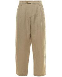 A.P.C. - 'Renato' Cropped Pants With Pinces - Lyst