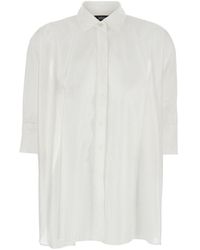 Le Plain - Camicia Bianca Con Colletto Classico E Chiusura Con Bottoni Na - Lyst