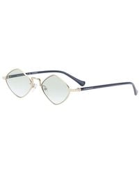 Emporio Armani - Sunglasses With Diamond-Shaped Lenses And Logo - Lyst