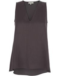 Antonelli - 'Angelica' Sleeveless Top With V Neck - Lyst