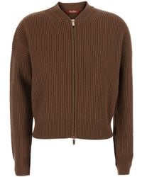 Max Mara - Mstcarnet Sweater With V-Neck And Long Sleeves - Lyst