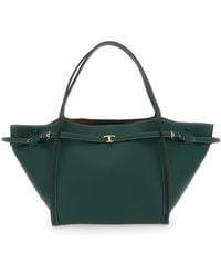 Tod's - Borsa Shopping Media Con Placca T Timeless Sul Fronte E Due Mani - Lyst