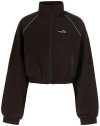 Balenciaga - Cropped Sweatshirt Cotton Sweatshirts - Lyst