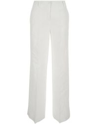 Plain - Trousers With Wide Leg - Lyst