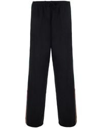 Gucci - Pants With Elasticated Drawstring Waist And Web Detail On - Lyst