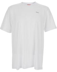 DIESEL - 'T-Adjust-Met' T-Shirt With Logo Lettering On The Front - Lyst