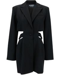 Jacquemus - 'La Robe Bari' Single-Breasted Jacket With Cut-Out In - Lyst