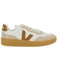 Veja - Sneaker With Side Logo And Perforated Toe - Lyst