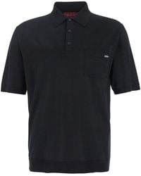 Gucci - Polo Shirt With Chest Pocket And Embroidered Logo On The Front - Lyst