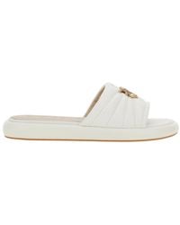 Pinko - Slippers Fiona Chunky Leather - Lyst
