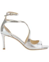 Jimmy Choo - Sandals Azia Champagne Leather Buffalo - Lyst