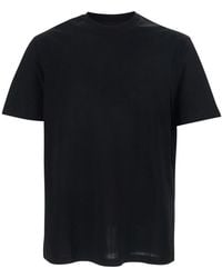 Emporio Armani - T-Shirt Elasticised Crew Neck - Lyst
