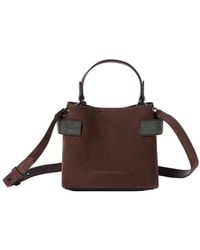 Brunello Cucinelli - Borsa A Spalla Con Tracolla Regolabile E Removibile - Lyst