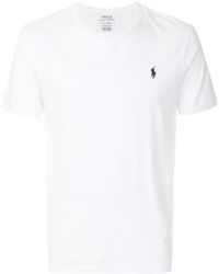 Polo Ralph Lauren - Crewneck T-Shirt With Pony Embroidery On The Front - Lyst