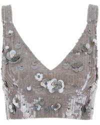 P.A.R.O.S.H. - Sleeveless Crop Top - Lyst
