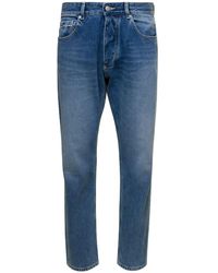 ICON DENIM - 'Kanye' 5-Pocket Jeans With Logo Patch - Lyst
