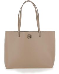 Tory Burch - Grained Leather Tote Handbag - Lyst