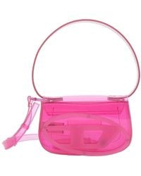 DIESEL - '1Dr' Shoulder Bag With Oval D Patch And Semi-Transparent - Lyst
