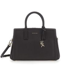 MICHAEL Michael Kors - Tote Bag Laila Tech Fabric And Cow Leather Hand - Lyst