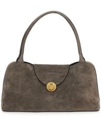 Versace - 'Vivian East West' Shoulder Bag With Clasp Closure And M - Lyst