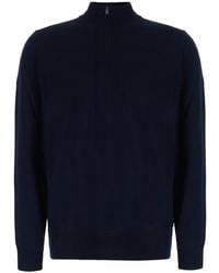 BOSS - Sweater With Half Zip Closure On The Front - Lyst